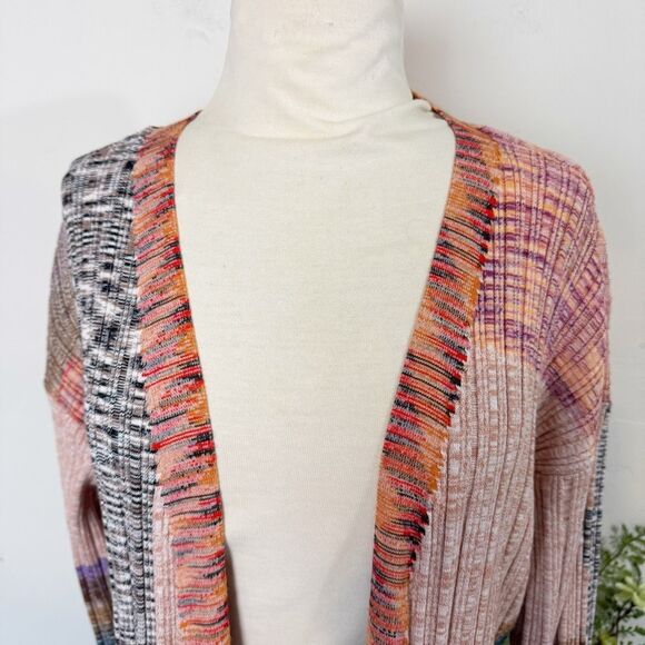 ANTHROPOLOGIE | patchwork cardigan sweater | M/L | space dye - Picture 6 of 10